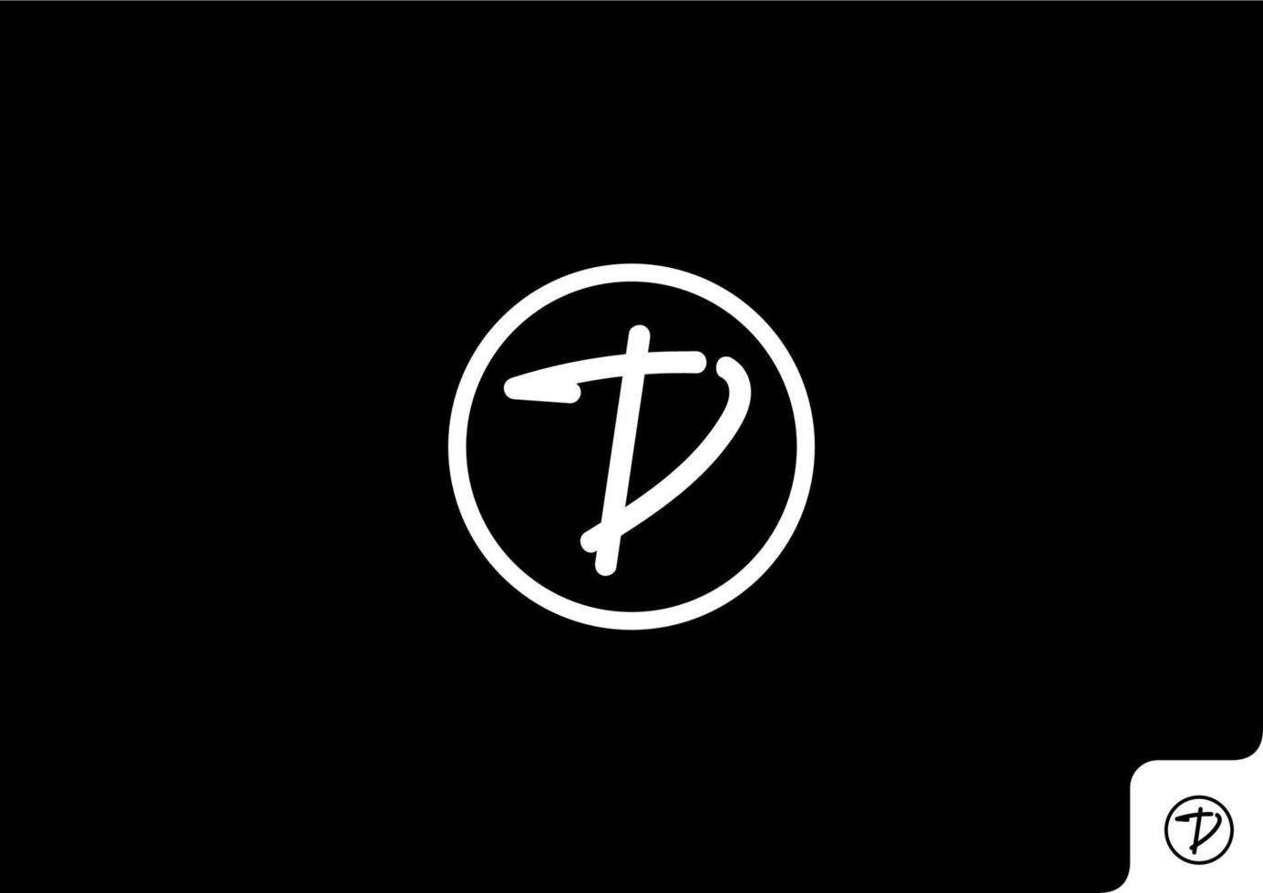 lettre td logo plat concept design minimaliste vecteur