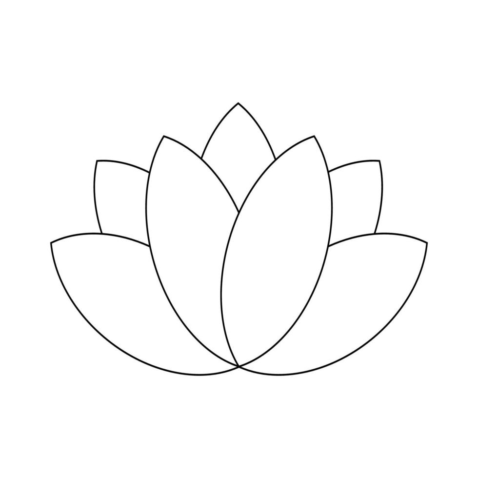 vecteur d'illustration d'icône de lotus