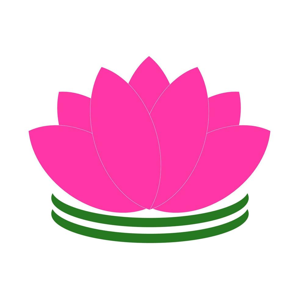 vecteur d'illustration d'icône de lotus