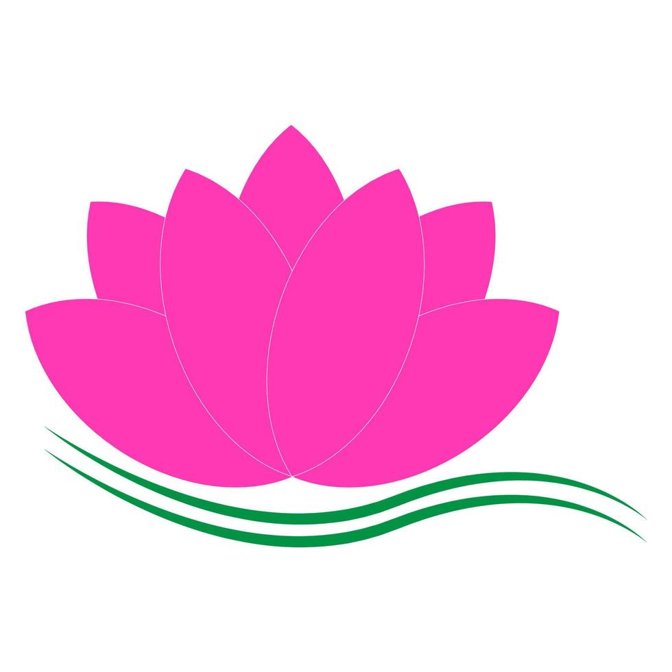 vecteur d'illustration d'icône de lotus