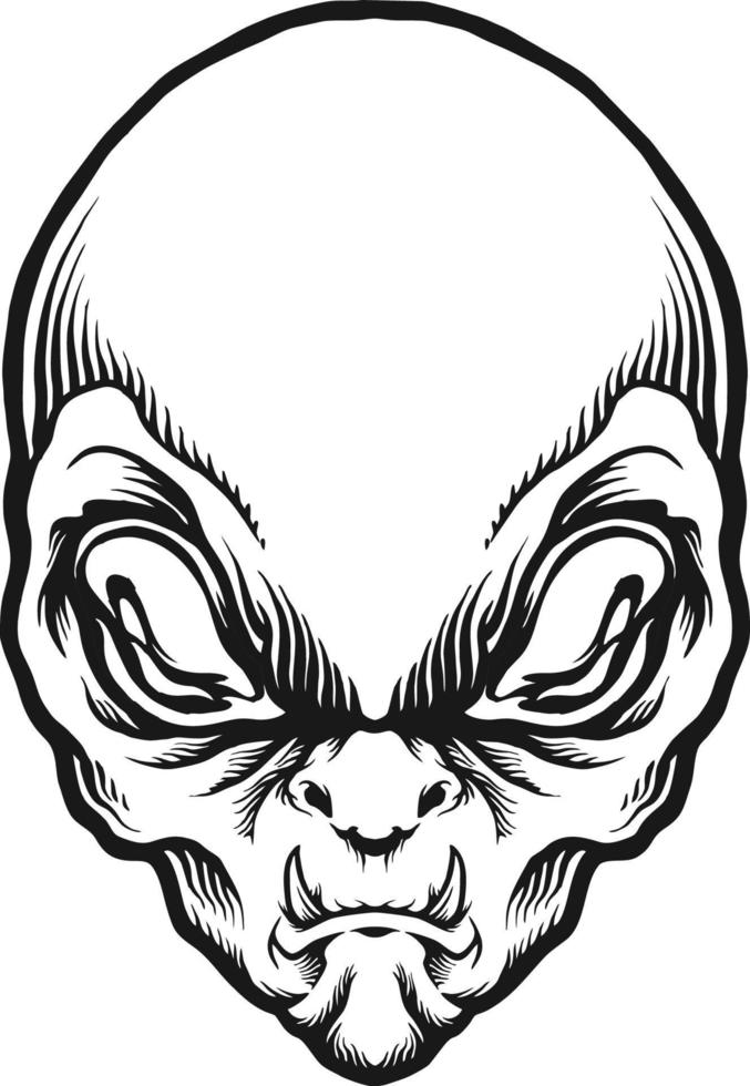 prédateur extraterrestre silhouette clipart illustrations vectorielles pour votre logo de travail, t-shirt de marchandise de mascotte, autocollants et conceptions d'étiquettes, affiche, cartes de voeux publicité entreprise ou marques. vecteur