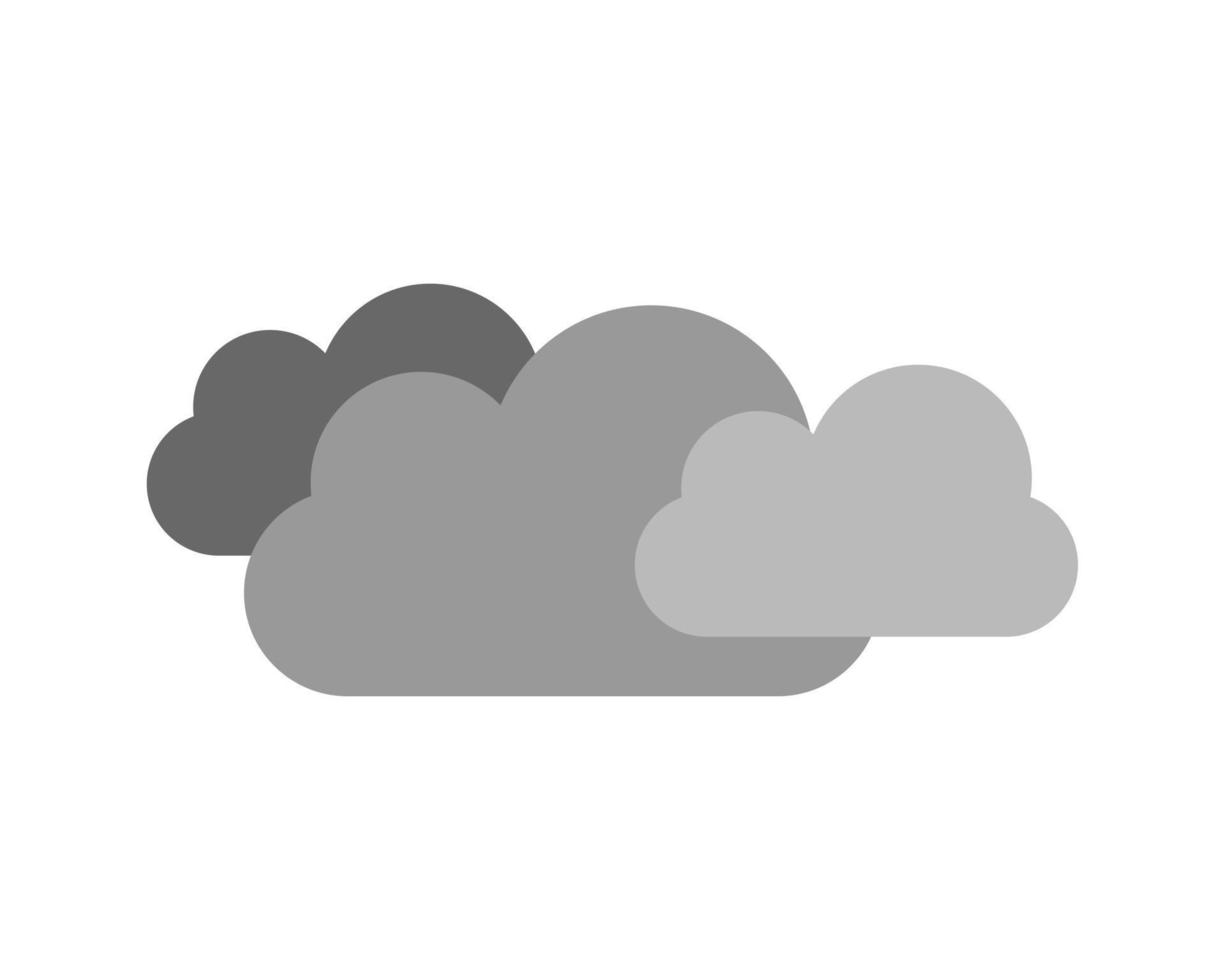 illustration vectorielle de nuages gris vecteur