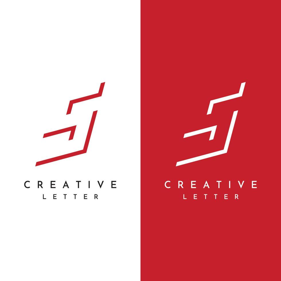 logo design abstrait modèle lettre initiale s élément avec géométrie. symbole artistique moderne et minimaliste. vecteur