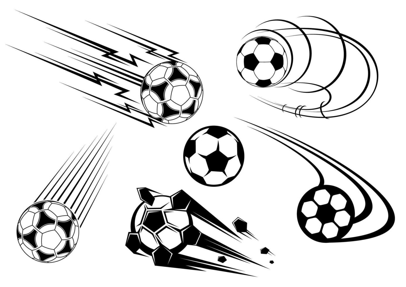 symboles et mascottes de football et de soccer vecteur