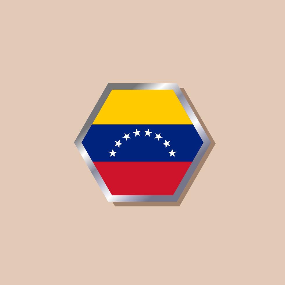 illustration du modèle de drapeau du venezuela vecteur