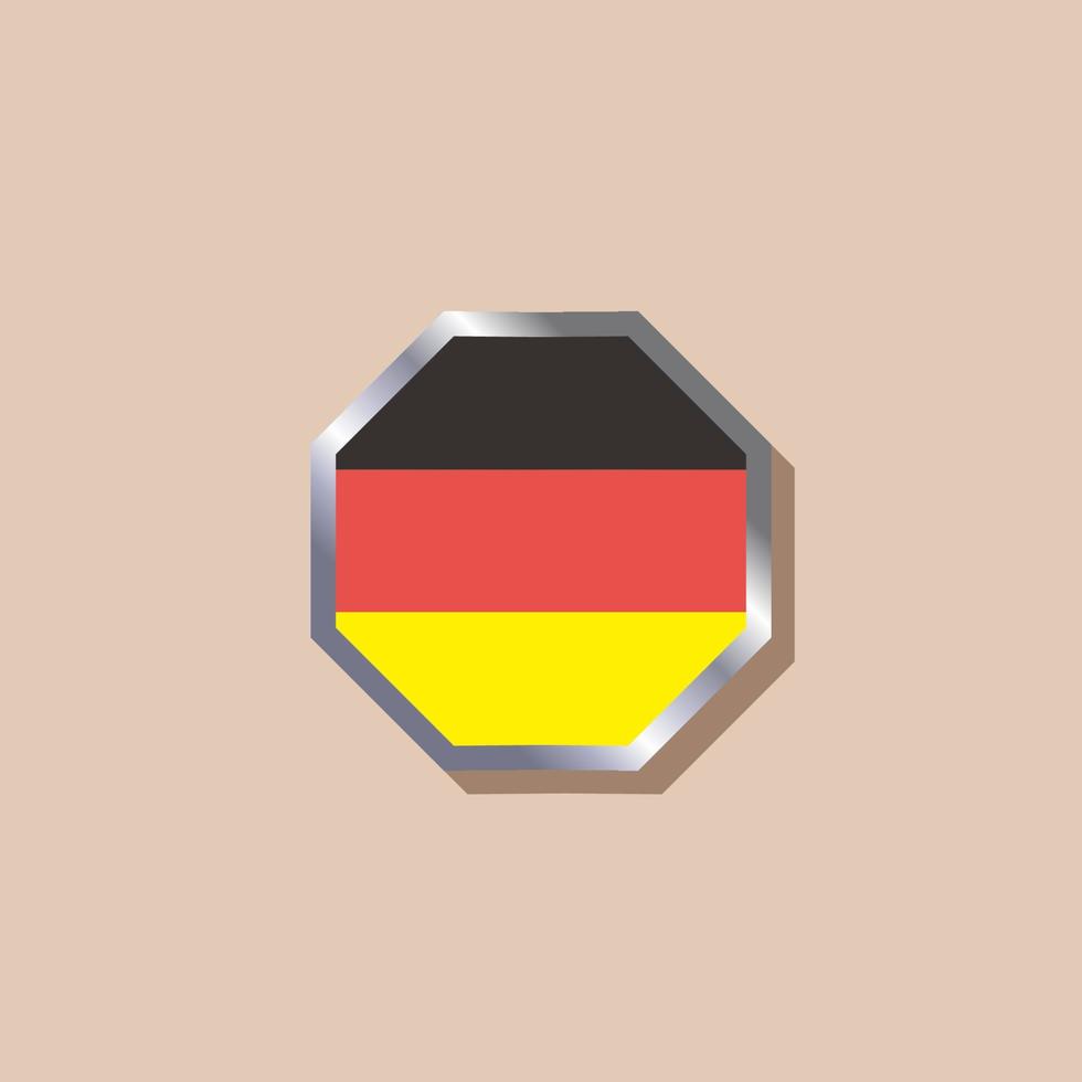 illustration du modèle de drapeau de l'allemagne vecteur