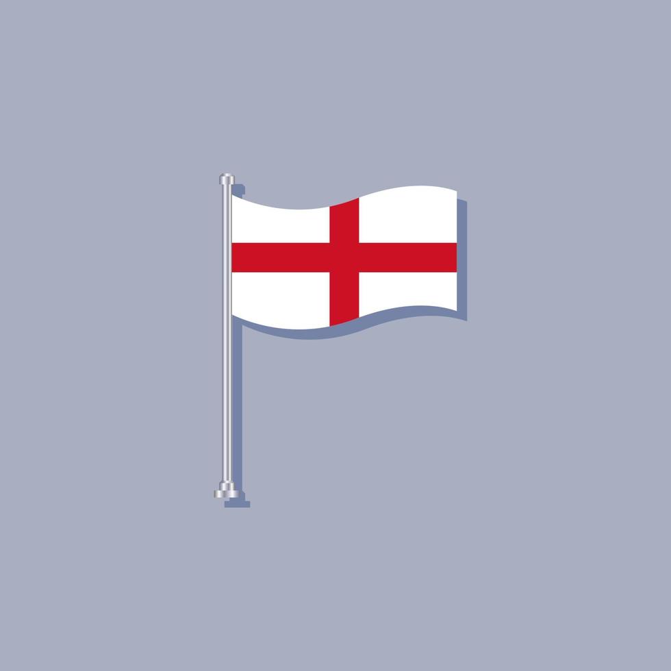 illustration du modèle de drapeau de l'angleterre vecteur