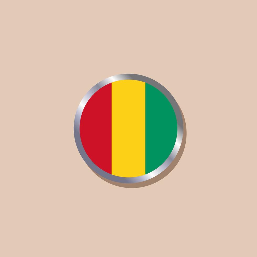 illustration du modèle de drapeau de la guinée vecteur