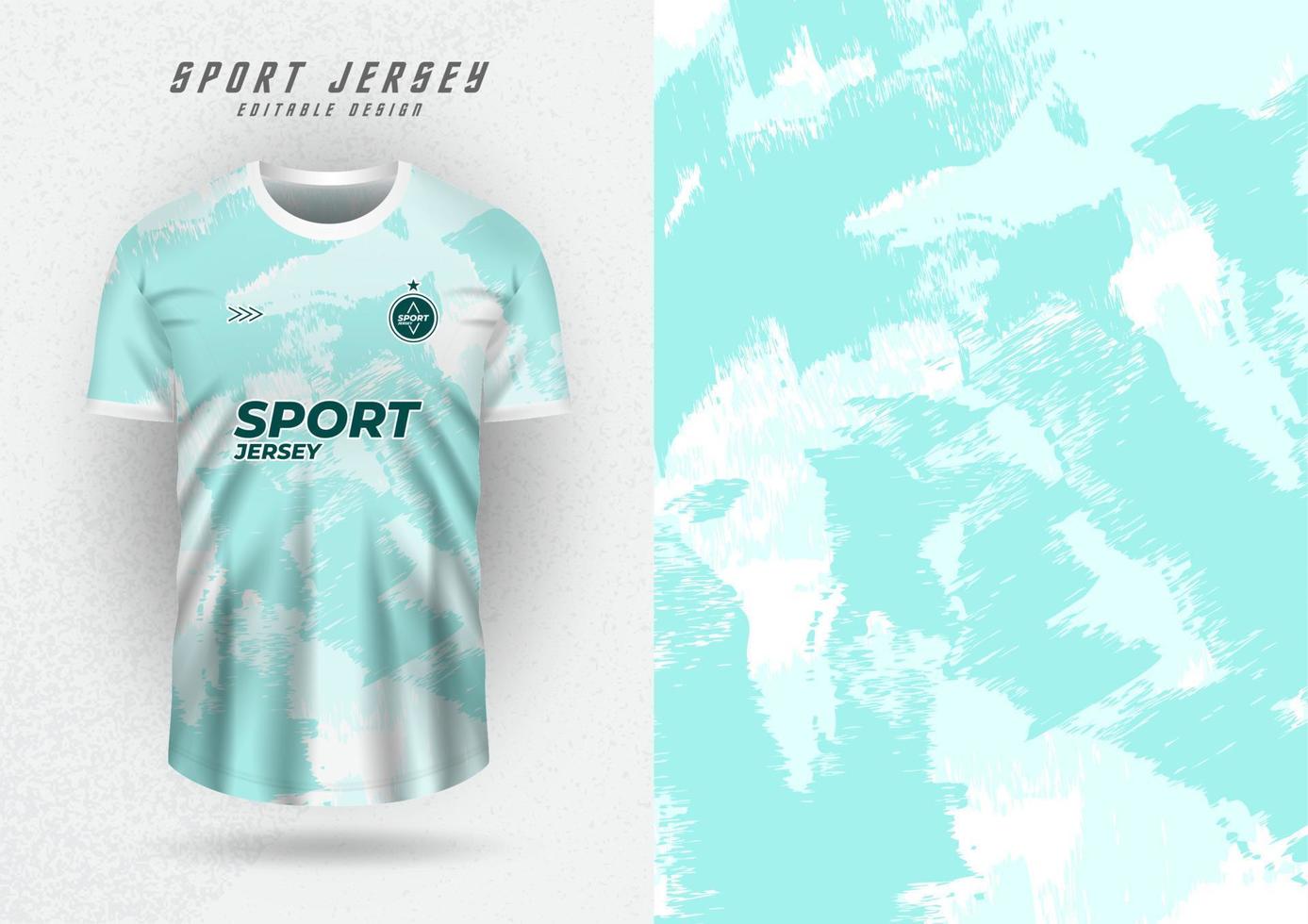 maillot de sport, maillot, chemise de course, motif vert menthe. vecteur