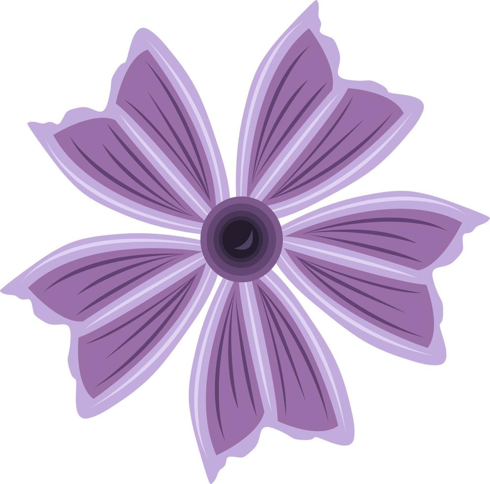 illustration vectorielle de fleur de malva pour la conception graphique et l'élément décoratif vecteur