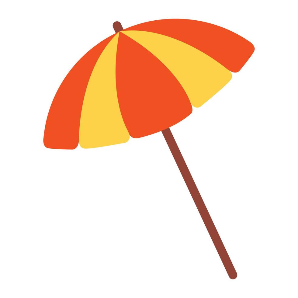 mignon de parapluie en version dessin animé vecteur