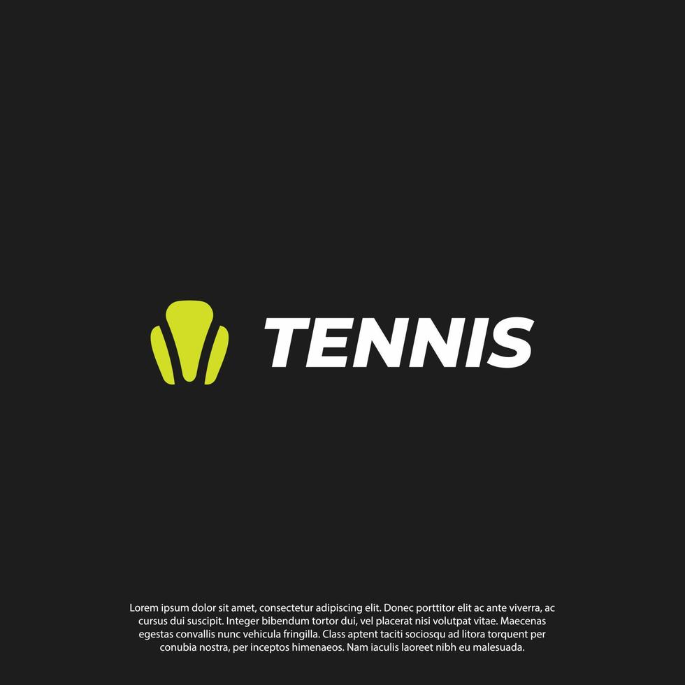 résumé balle tennis logo logo illustration vectorielle vecteur