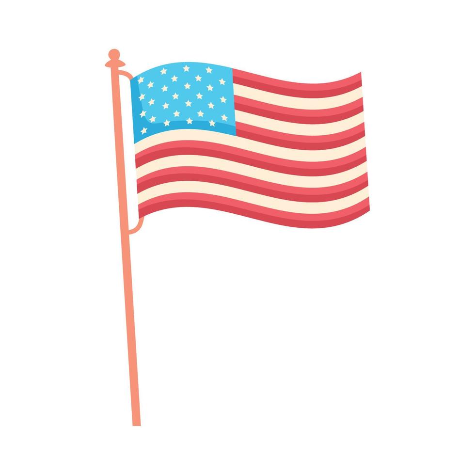 drapeau américain vecteur
