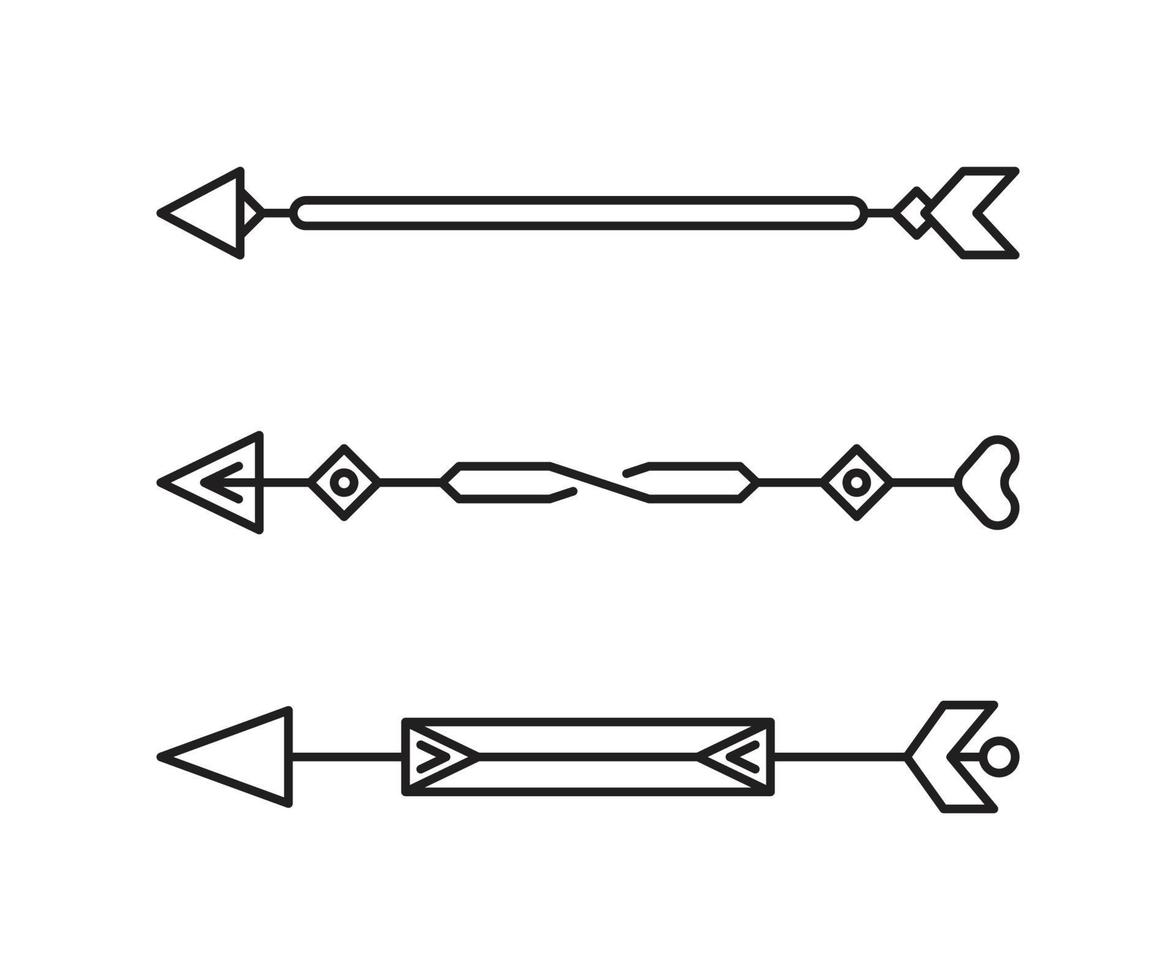 illustration de l'art de la ligne de flèche tribale vecteur