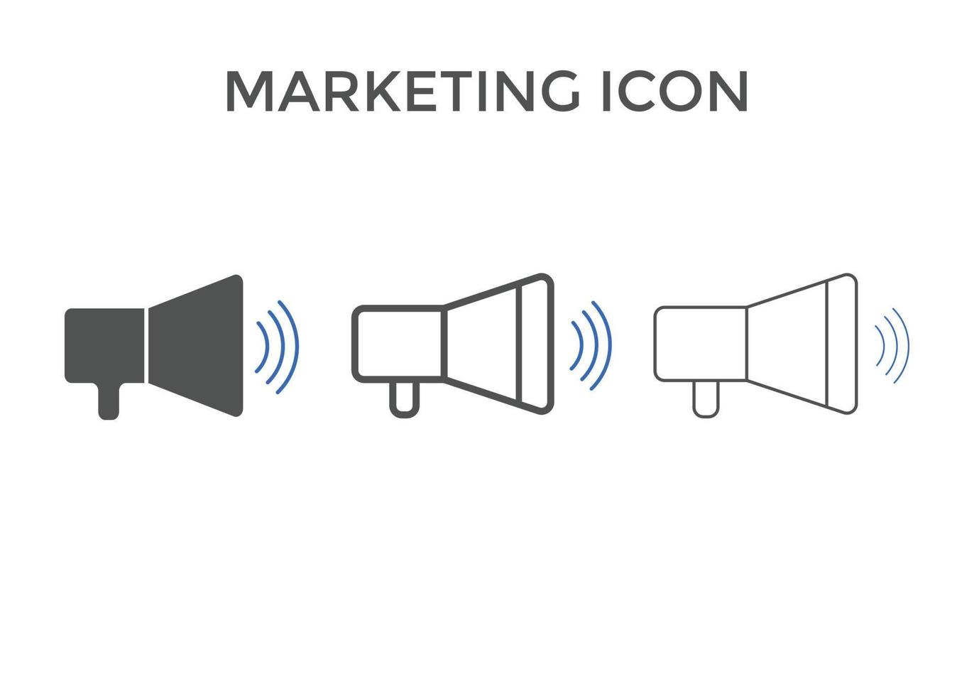 illustrations vectorielles d'icône marketing. utilisé pour le référencement ou les sites Web vecteur