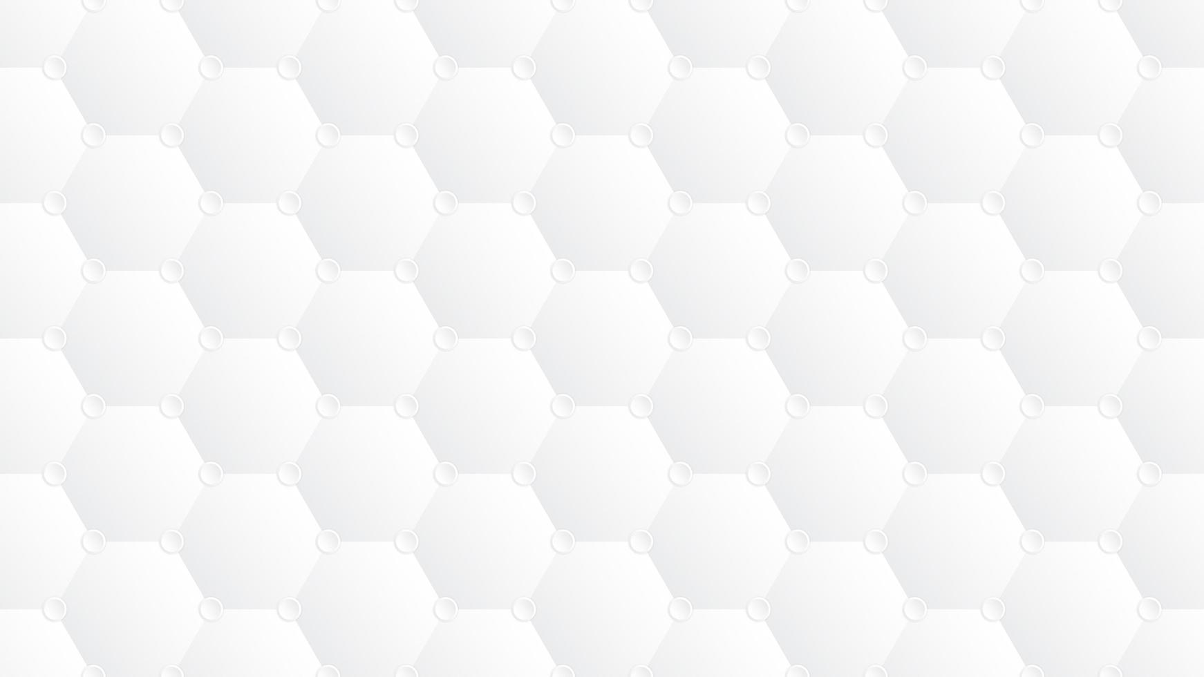 texture géométrique en nid d'abeille blanc et gris vecteur