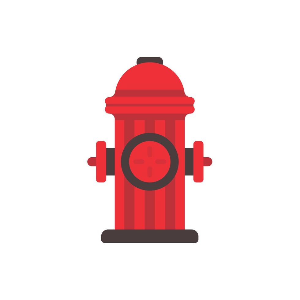 icône de tuyau d'incendie. des conduites d'eau rouges sont utilisées pour éteindre les incendies. vecteur
