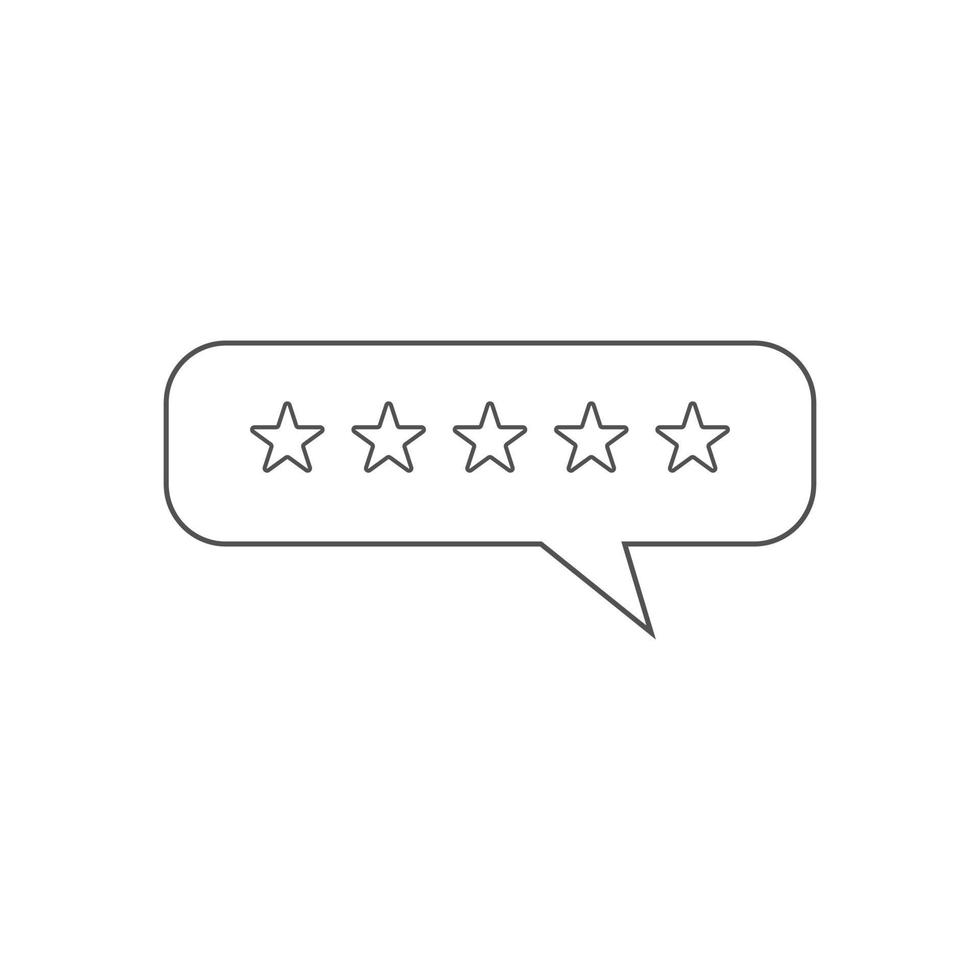 icônes de rétroaction ou d'avis client illustration vectorielle. symbole de signe d'avis client 5 étoiles pour les applications seo, web et mobiles vecteur