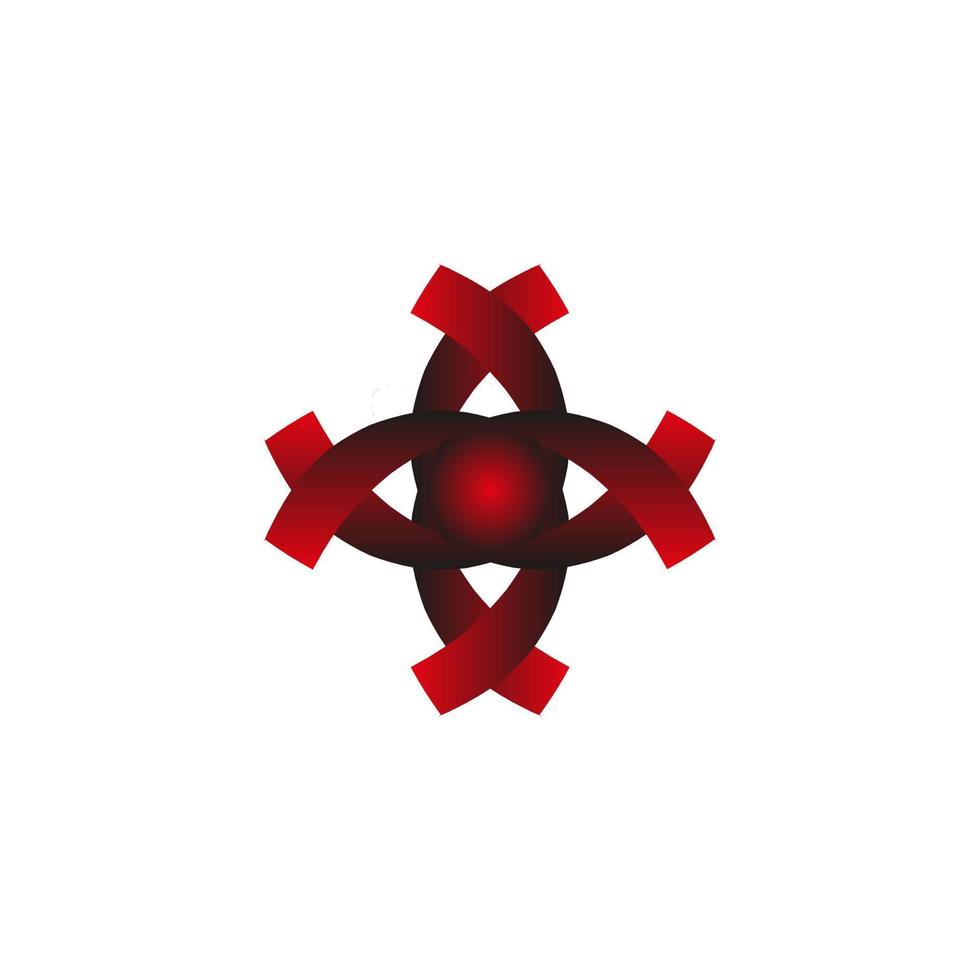 logo de l'entreprise avec une forme abstraite vecteur