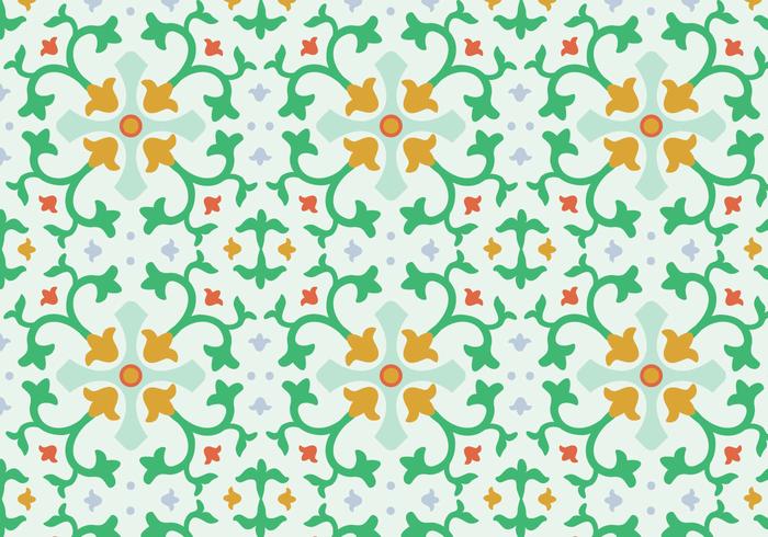 Motif vectoriel mosaïque floral