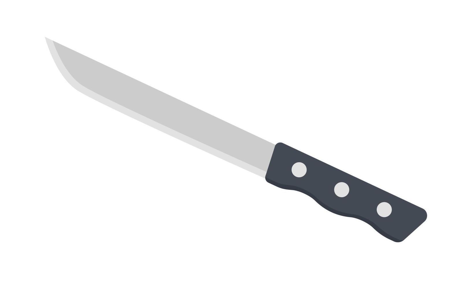 icône plate de couteau à légumes pour le web. conception de vecteur plat de signe de couteau de légumes simples. icône de couteau de cuisine universel isolé sur blanc. clipart de dessin animé de couteau. symbole d'illustration de concept d'ustensiles de cuisine