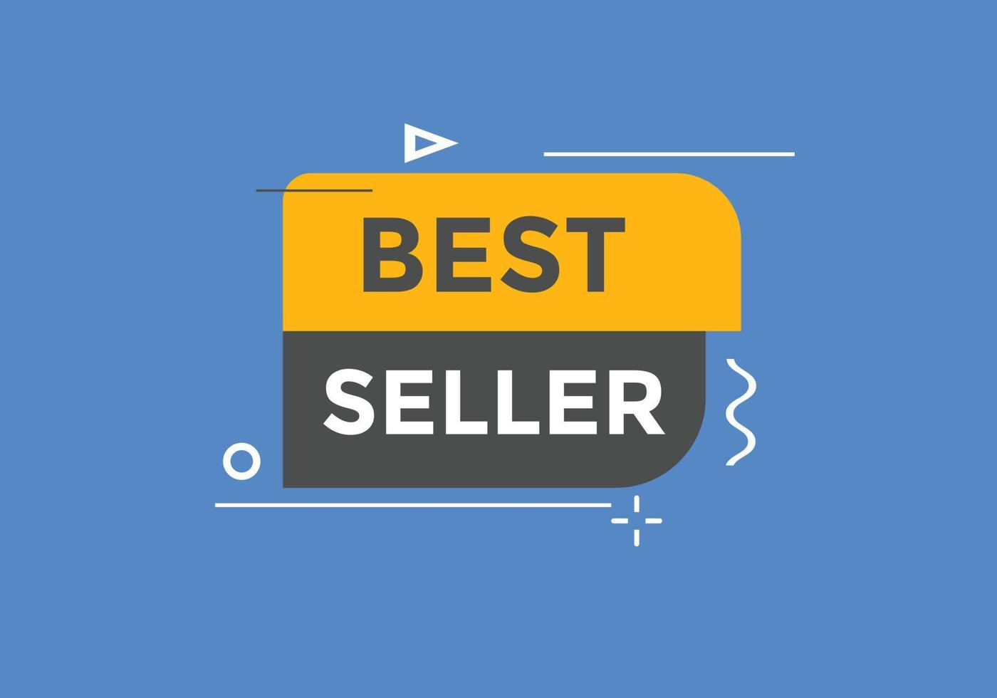 bouton de texte best-seller. bulle. modèle de bannière web coloré best-seller. illustration vectorielle vecteur