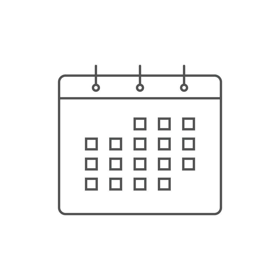 icônes de calendrier illustration vectorielle. symbole de caméra de calendrier pour le référencement, le site Web et les applications mobiles vecteur