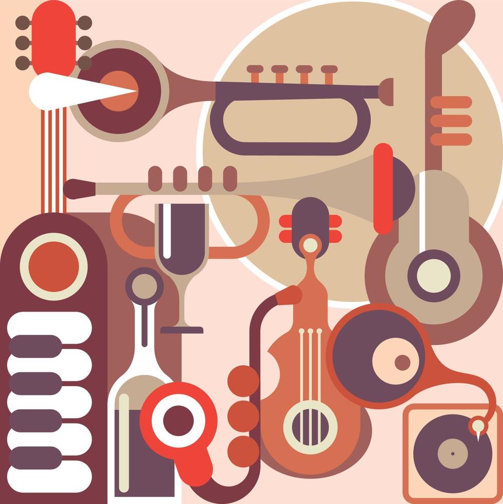 vecteur d'instruments de musique