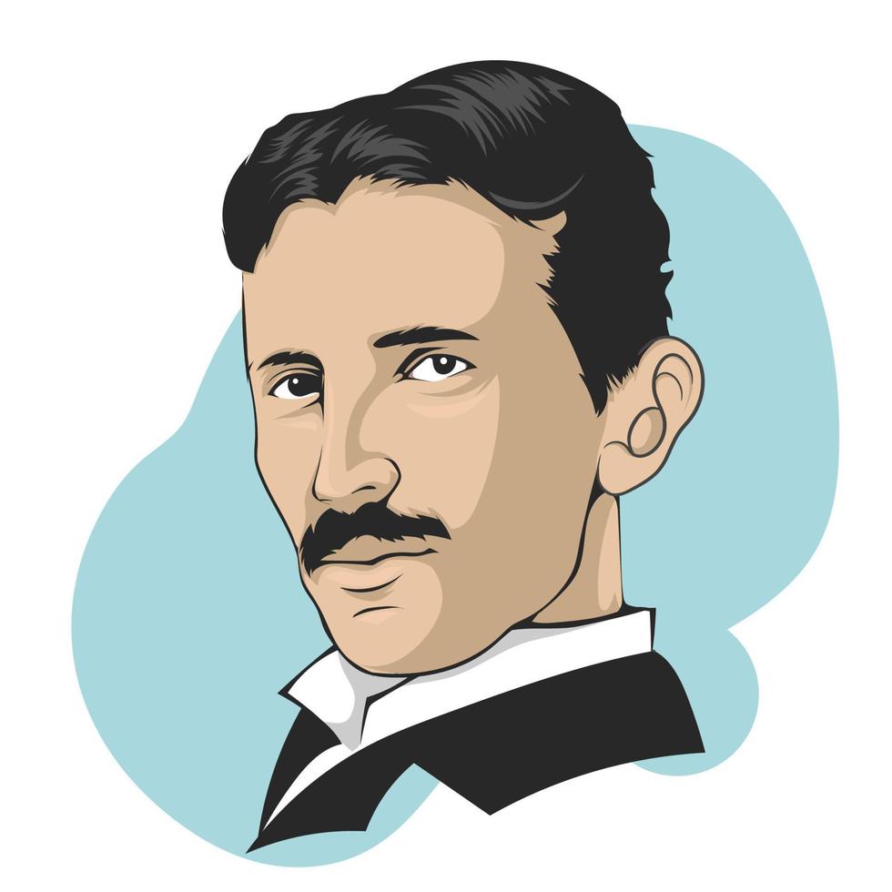 vecteur de nikola tesla