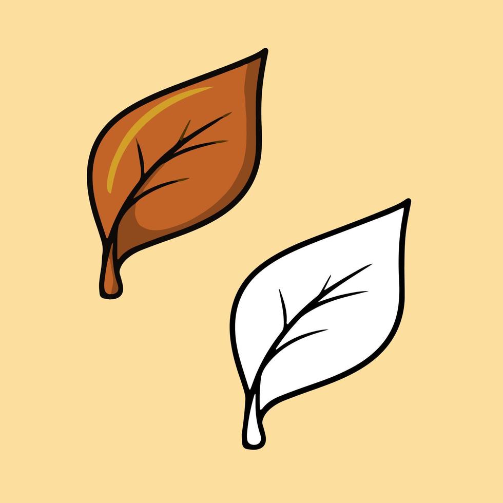 un ensemble d'images, feuille de peuplier d'automne orange vif, chute des feuilles, illustration vectorielle en style cartoon sur fond coloré vecteur