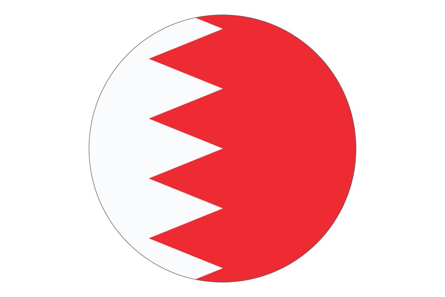 cercle drapeau vecteur de bahreïn