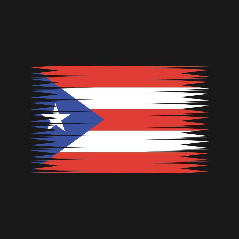 vecteur de drapeau de porto rico. drapeau national