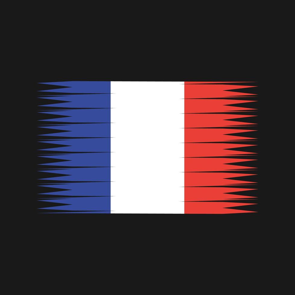 vecteur de drapeau de France. drapeau national