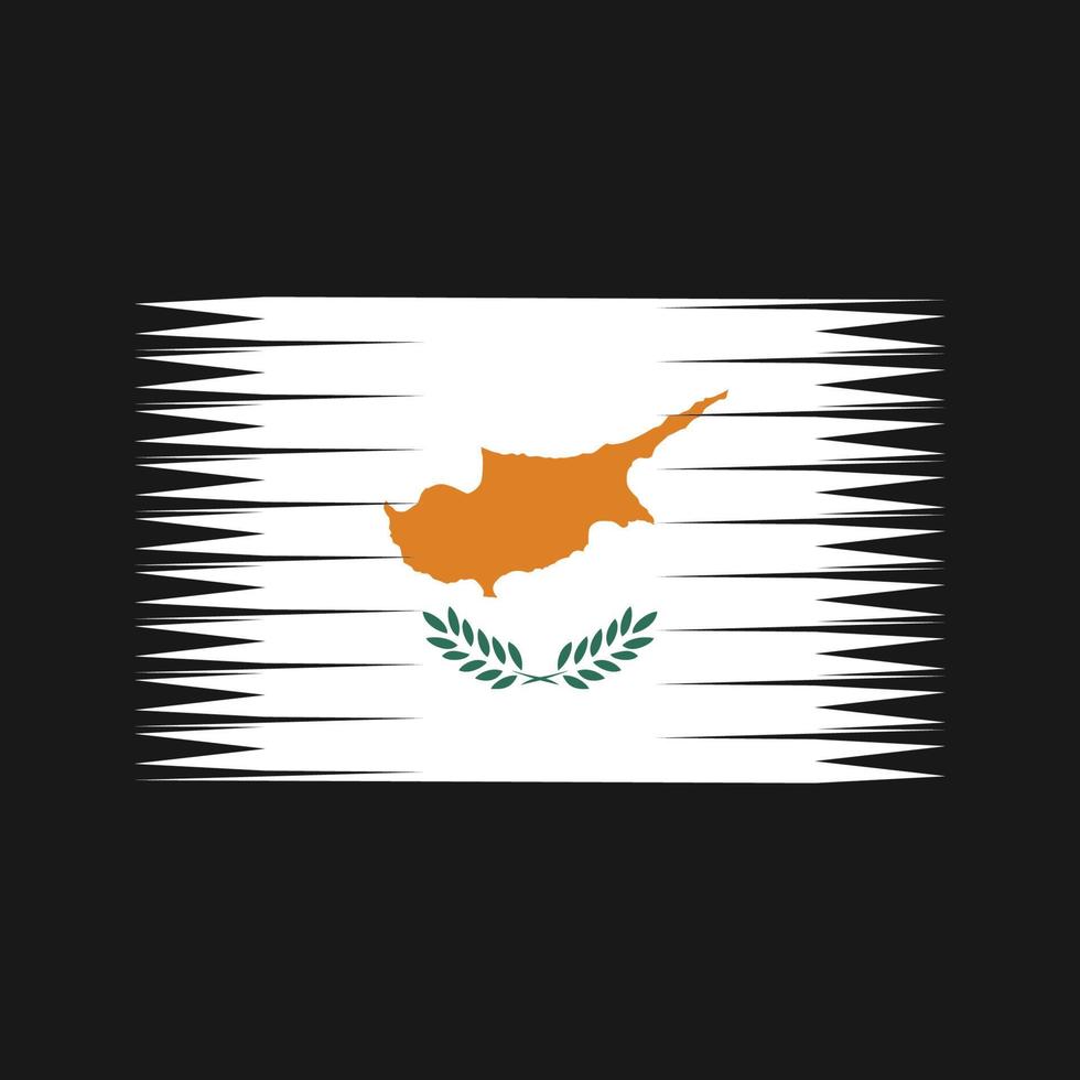 vecteur de drapeau de Chypre. drapeau national