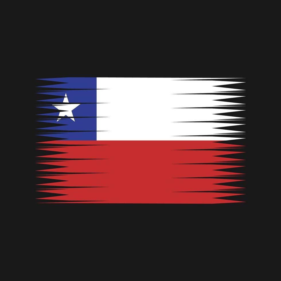 vecteur de drapeau chilien. drapeau national