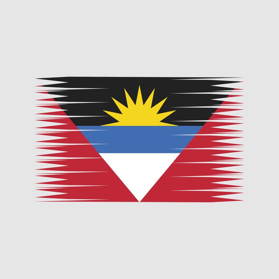 vecteur de drapeau antigua et barbuda. drapeau national