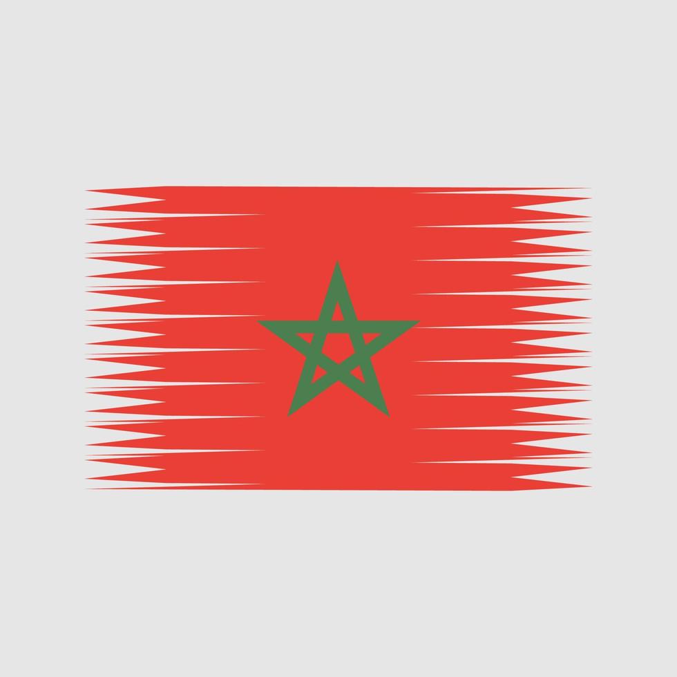 vecteur de drapeau marocain. drapeau national