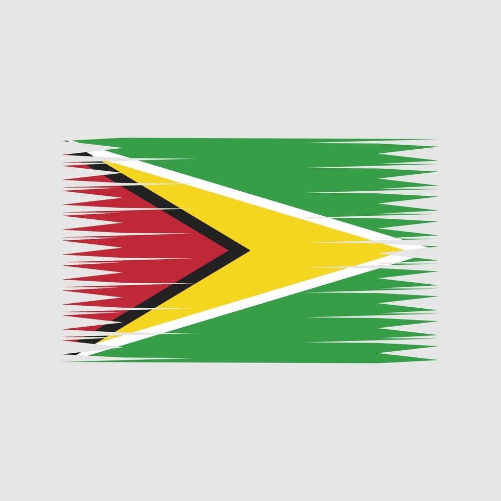 vecteur de drapeau de guyane. drapeau national