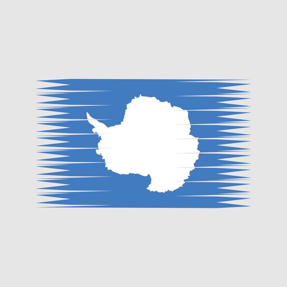 vecteur de drapeau de l'antarctique. drapeau national