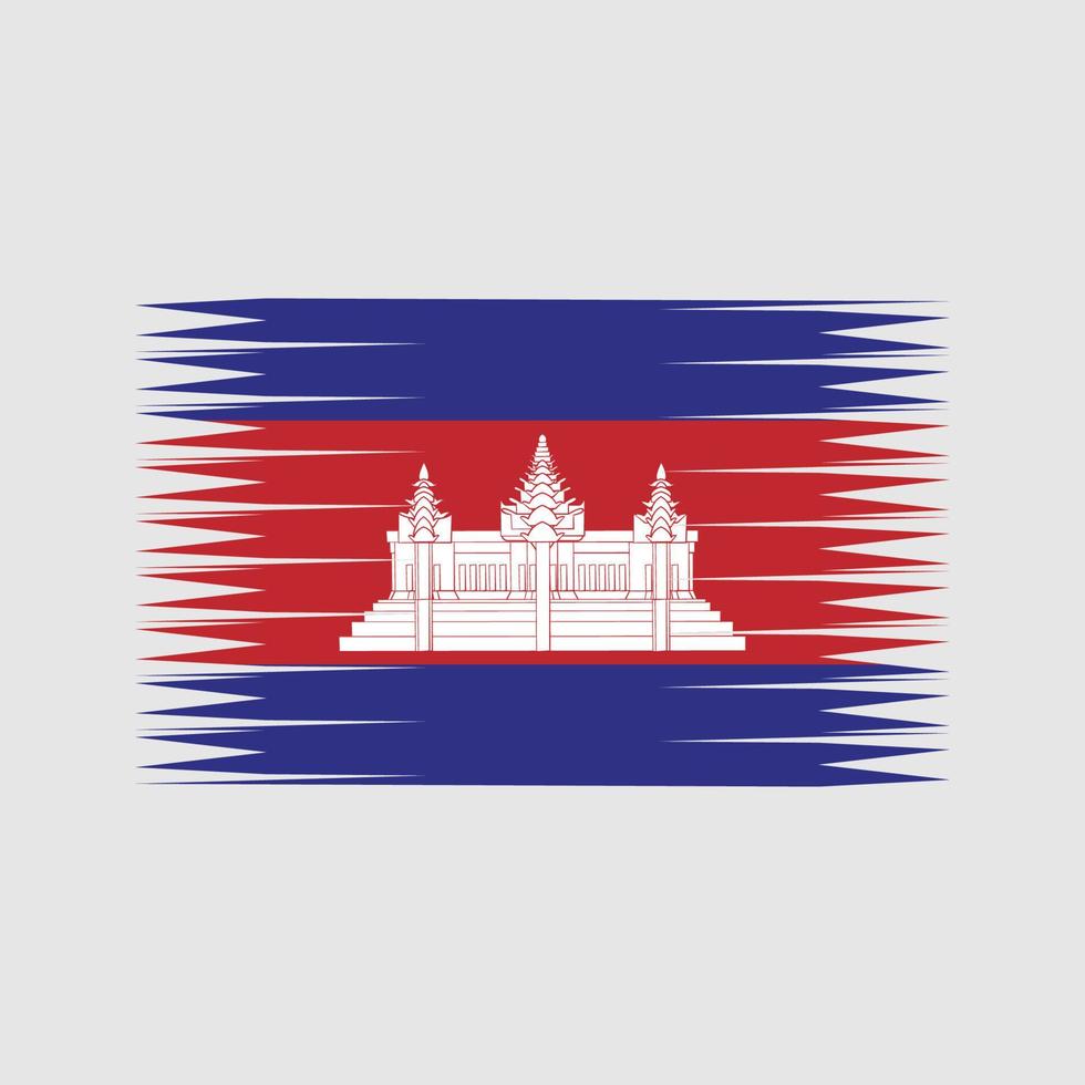 vecteur de drapeau du cambodge. drapeau national