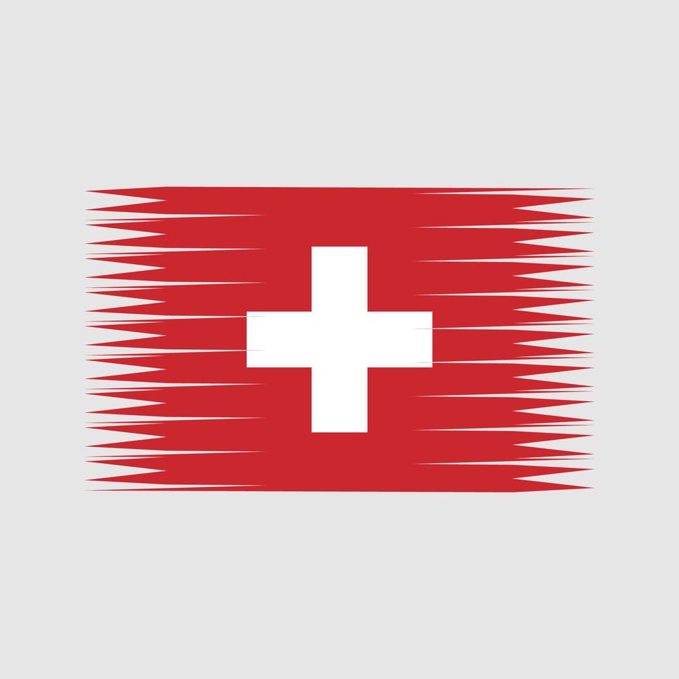 vecteur de drapeau suisse. drapeau national