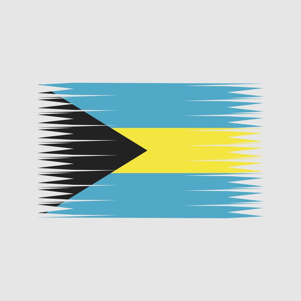 vecteur de drapeau des bahamas. drapeau national