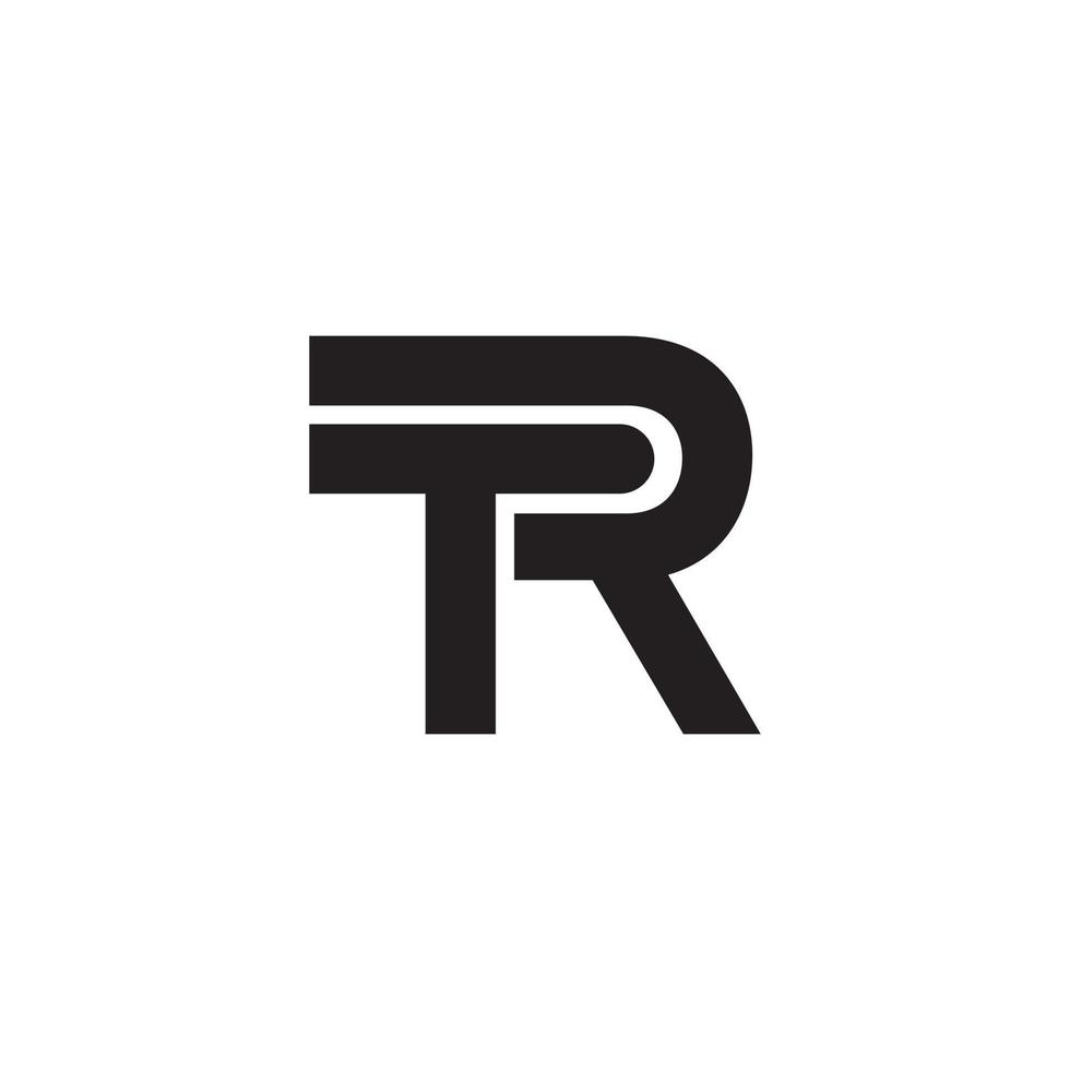 téléchargement gratuit du logo de la lettre tr vecteur