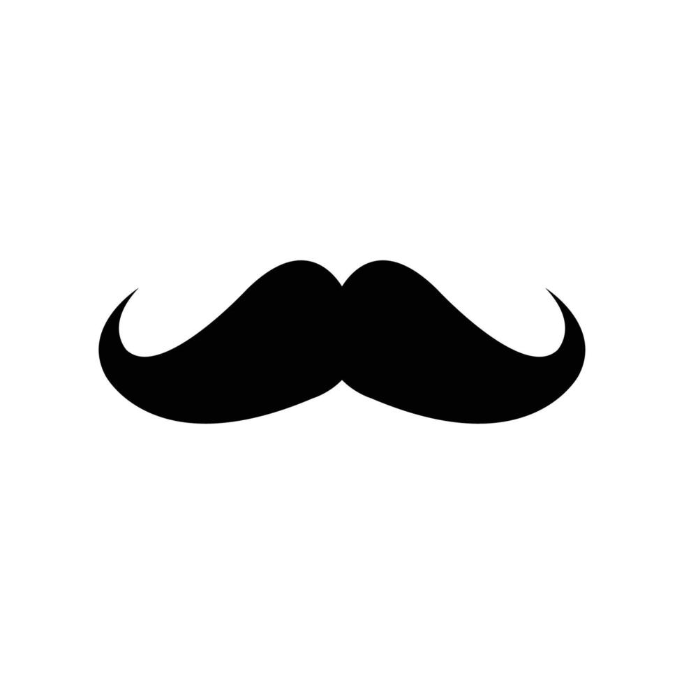 modèle de conception de vecteur icône moustache