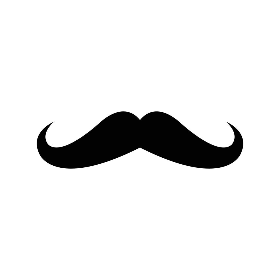 modèle de conception de vecteur icône moustache