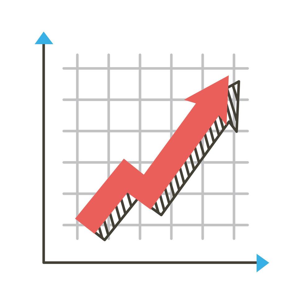 infographie flèche statistiques vecteur