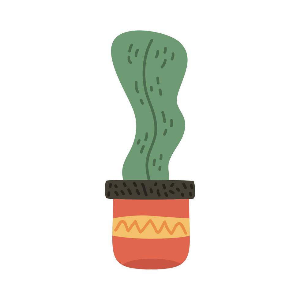plante d'intérieur cactus en pot vecteur