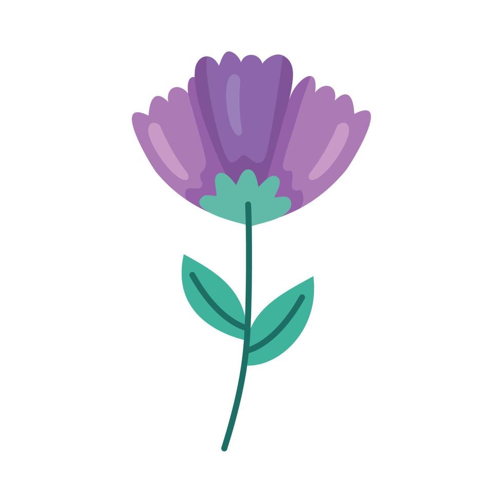 jardin de fleurs violettes vecteur