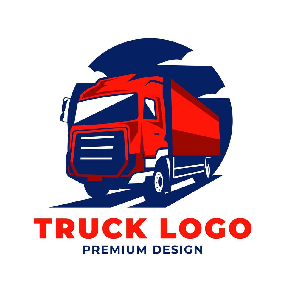 modèles de conception de logo de camion vecteur