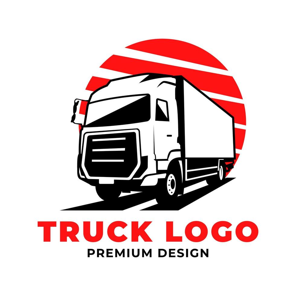 modèles de conception de logo de livraison de camion vecteur